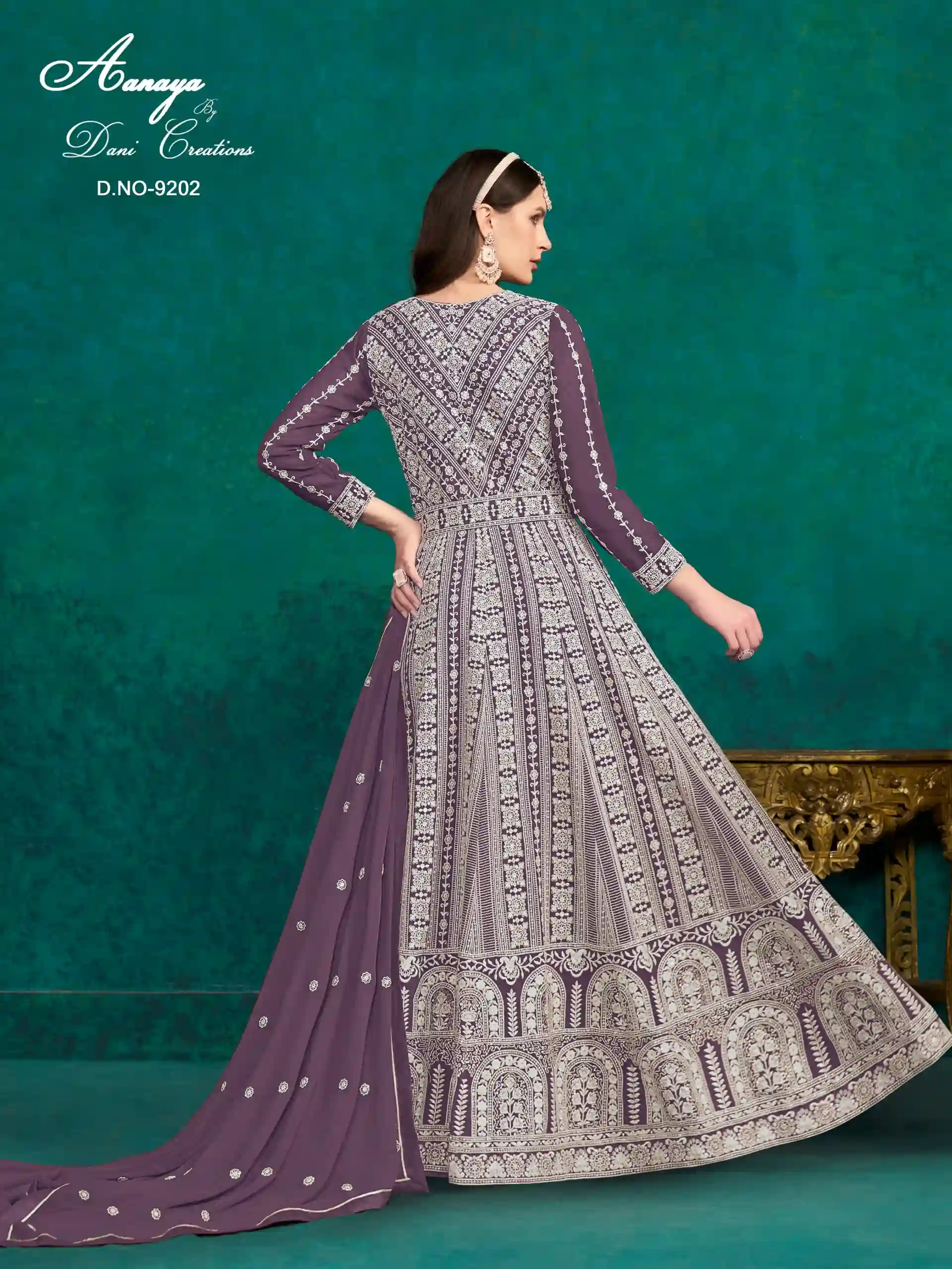 Aanaya 9200 Series Vol 192 Faux Georgette Wholesale Designer Salwar Suit Catalog — Wholesale Salwar Suits, MPA wholesale from Surat — view 5